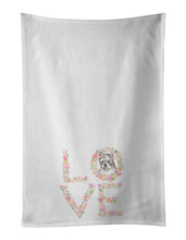 Load image into Gallery viewer, French Bulldog #3 LOVE White Kitchen Towel Set of 2