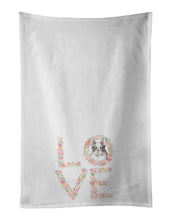 Load image into Gallery viewer, French Bulldog #7 LOVE White Kitchen Towel Set of 2