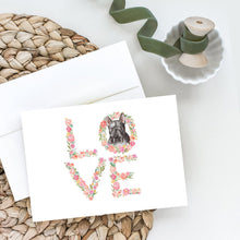 Load image into Gallery viewer, French Bulldog #8 LOVE Greeting Cards -  Blank Note Cards – 8-Pack of Artist-Designed Cards with Envelopes