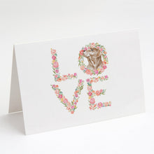 Load image into Gallery viewer, Labrador Retriever #4 LOVE Greeting Cards -  Blank Note Cards – 8-Pack of Artist-Designed Cards with Envelopes
