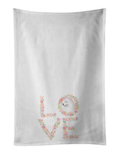 Load image into Gallery viewer, Samoyed #1 LOVE White Kitchen Towel Set of 2