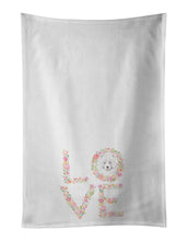 Load image into Gallery viewer, Samoyed #5 LOVE White Kitchen Towel Set of 2