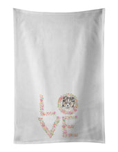 Load image into Gallery viewer, Sheltie #1 LOVE White Kitchen Towel Set of 2