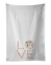 Load image into Gallery viewer, Sheltie #2 LOVE White Kitchen Towel Set of 2