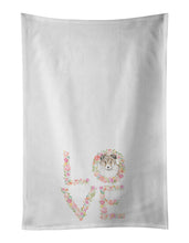 Load image into Gallery viewer, Sheltie #3 LOVE White Kitchen Towel Set of 2