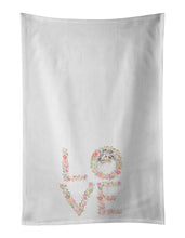 Load image into Gallery viewer, Sheltie #11 LOVE White Kitchen Towel Set of 2