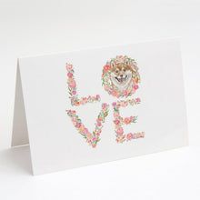 Load image into Gallery viewer, Shiba Inu #1 LOVE Greeting Cards -  Blank Note Cards – 8-Pack of Artist-Designed Cards with Envelopes