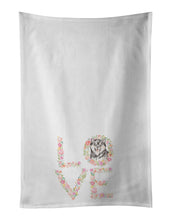 Load image into Gallery viewer, Shiba Inu #6 LOVE White Kitchen Towel Set of 2
