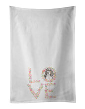 Load image into Gallery viewer, English Springer Spaniel #8 LOVE White Kitchen Towel Set of 2