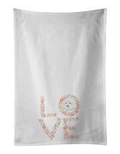 Load image into Gallery viewer, Westie #3 LOVE White Kitchen Towel Set of 2