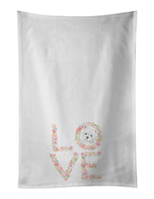 Load image into Gallery viewer, Westie #5 LOVE White Kitchen Towel Set of 2