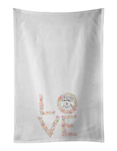 Load image into Gallery viewer, Schnauzer #5 LOVE White Kitchen Towel Set of 2