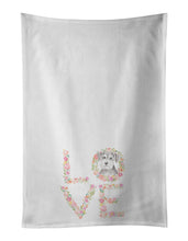 Load image into Gallery viewer, Schnauzer #6 LOVE White Kitchen Towel Set of 2