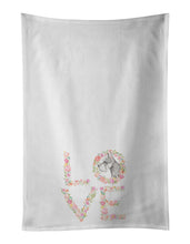 Load image into Gallery viewer, Schnauzer #7 LOVE White Kitchen Towel Set of 2