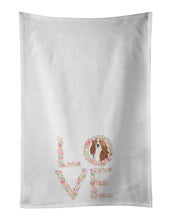 Load image into Gallery viewer, Basset Hound #2 Love White Kitchen Towel Set of 2 Dish Towels