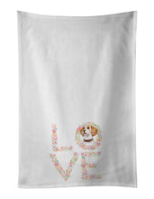 Load image into Gallery viewer, Beagle #3 Love White Kitchen Towel Set of 2 Dish Towels