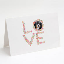 Load image into Gallery viewer, Bernese Mountain Dog #2 Love Greeting Cards -  Blank Note Cards – 8-Pack of Artist-Designed Cards with Envelopes