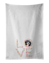 Load image into Gallery viewer, Bernese Mountain Dog #2 Love White Kitchen Towel Set of 2 Dish Towels