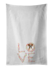 Load image into Gallery viewer, Boxer Love White Kitchen Towel Set of 2 Dish Towels