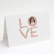 Load image into Gallery viewer, Brown Cocker Spaniel Love Greeting Cards -  Blank Note Cards – 8-Pack of Artist-Designed Cards with Envelopes