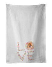 Load image into Gallery viewer, Chow Chow Love White Kitchen Towel Set of 2 Dish Towels
