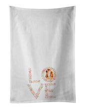 Load image into Gallery viewer, Cocker Spaniel Love White Kitchen Towel Set of 2 Dish Towels