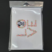 Load image into Gallery viewer, Dalmatian Puppy Love Greeting Cards -  Blank Note Cards – 8-Pack of Artist-Designed Cards with Envelopes