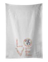 Load image into Gallery viewer, Dalmatian #2 Love White Kitchen Towel Set of 2 Dish Towels
