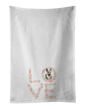 Load image into Gallery viewer, East European Shepherd Love White Kitchen Towel Set of 2 Dish Towels