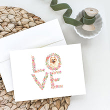 Load image into Gallery viewer, Pomeranian #2 Love Greeting Cards -  Blank Note Cards – 8-Pack of Artist-Designed Cards with Envelopes