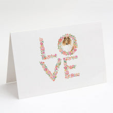 Load image into Gallery viewer, Rough Collie Love Greeting Cards -  Blank Note Cards – 8-Pack of Artist-Designed Cards with Envelopes