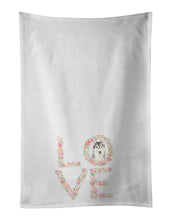 Load image into Gallery viewer, Siberian Husky Love White Kitchen Towel Set of 2 Dish Towels