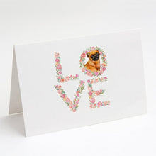Load image into Gallery viewer, Small Brabant Griffon Love Greeting Cards -  Blank Note Cards – 8-Pack of Artist-Designed Cards with Envelopes