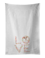 Load image into Gallery viewer, Jack Russell Terrier Love White Kitchen Towel Set of 2 Dish Towels
