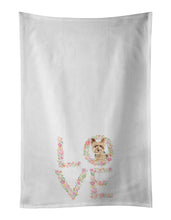Load image into Gallery viewer, Yorkshire Terrier Yorkie Love White Kitchen Towel Set of 2 Dish Towels