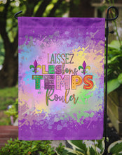 Load image into Gallery viewer, Laissex Les bons Temps Rouler Mardi Gras Garden Flag – Decorative Outdoor Yard Flag
