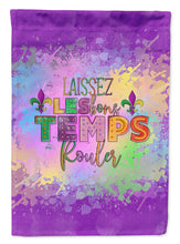 Load image into Gallery viewer, Laissex Les bons Temps Rouler Mardi Gras Garden Flag – Decorative Outdoor Yard Flag