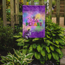 Load image into Gallery viewer, Beads Please Mardi Gras Garden Flag – Decorative Outdoor Yard Flag