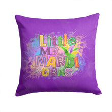 Load image into Gallery viewer, Little Mr. Mardi Gras Throw Pillow - 14x14 Decorative Pillow – Art for Your Home &amp; Patio