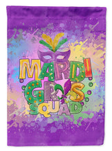 Load image into Gallery viewer, Mardi Gras Squad Garden Flag – Decorative Outdoor Yard Flag