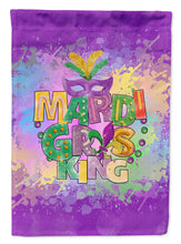 Load image into Gallery viewer, Mardi Gras King Garden Flag – Decorative Outdoor Yard Flag