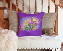 Load image into Gallery viewer, My 1st Mardi Gras Throw Pillow - 14x14 Decorative Pillow – Art for Your Home &amp; Patio