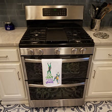 Load image into Gallery viewer, Jester Parade Mardi Gras White Kitchen Towel Set of 2 Dish Towels