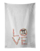Load image into Gallery viewer, Australian Cattle Dog Puppy Love White Kitchen Towel Set of 2 Dish Towels