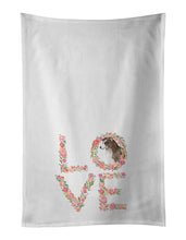 Load image into Gallery viewer, Border Collie #2 Love White Kitchen Towel Set of 2 Dish Towels