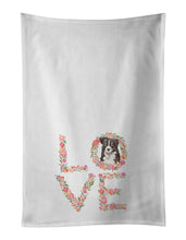 Load image into Gallery viewer, Border Collie #5 Love White Kitchen Towel Set of 2 Dish Towels
