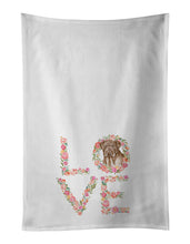 Load image into Gallery viewer, French Mastiff #3 Love White Kitchen Towel Set of 2 Dish Towels