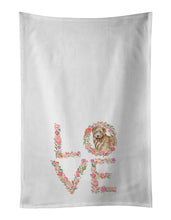 Load image into Gallery viewer, Golden Retriever #4 Love White Kitchen Towel Set of 2 Dish Towels