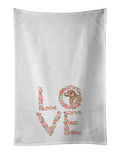 Load image into Gallery viewer, Golden Retriever #5 Love White Kitchen Towel Set of 2 Dish Towels