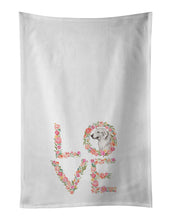 Load image into Gallery viewer, Great Pyrenees #4 Love White Kitchen Towel Set of 2 Dish Towels